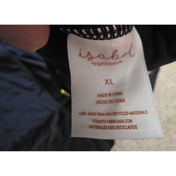 Ingrid And Isabel Maternity Swimsuit XL One Piece Black Adjustable EUC - Picture 6 of 10